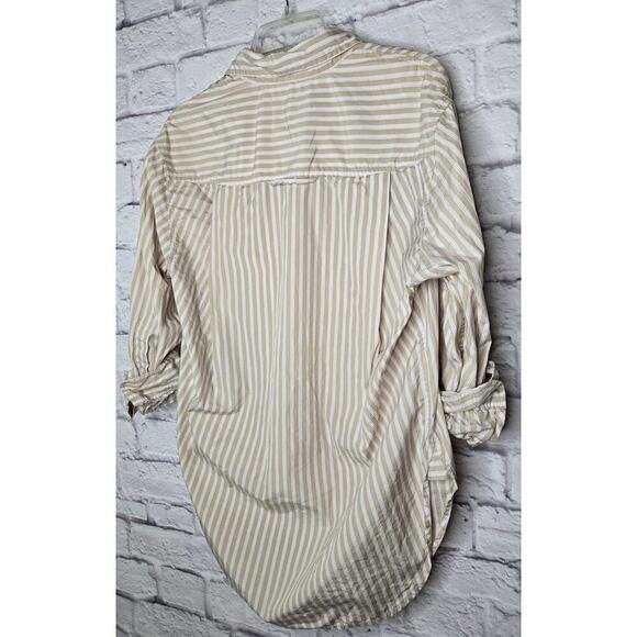 CITIZENS OF HUMANITY Kayla Button Down Shirt Women Size XS Mesa Stripe Collared - Picture 4 of 9